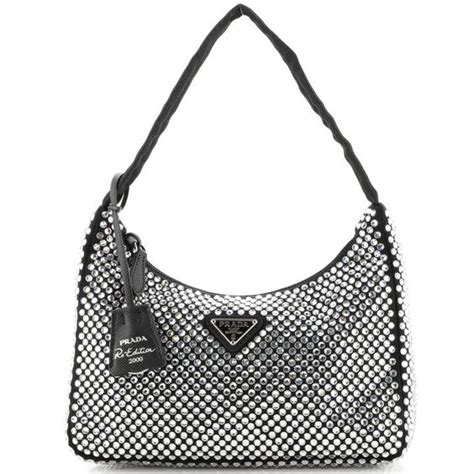 diamond studded prada bag|prada cross over bag.